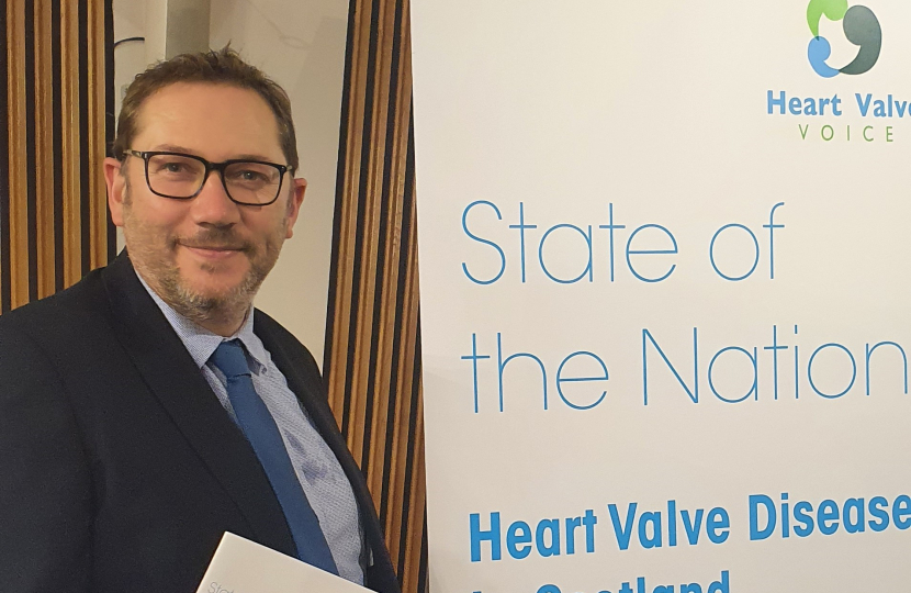 Douglas Lumsden at Heart Valve Voice's State of the Nation report launch in 2021