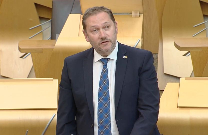 Douglas Lumsden MSP in Parliament