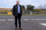 Douglas Lumsden MSP beside the A96