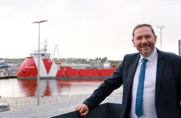 Douglas at the Port of Aberdeen.